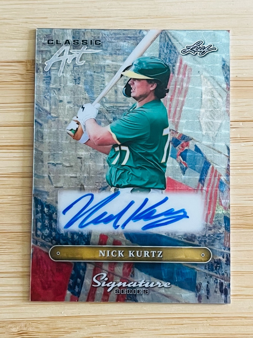 NICK KURTZ 2025 Leaf Signature Series Silver Vinyl Superfractor Auto RC 1/1